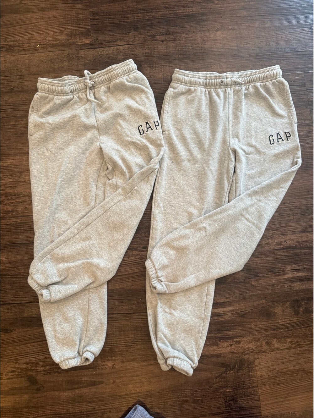 GAP Kids Gray Logo Fleece Jogger Sweatpants Lot of 2 Size 10